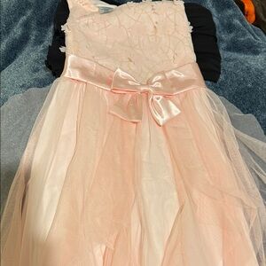 Bonnie Jean Pink and Black Formal Kids Dress